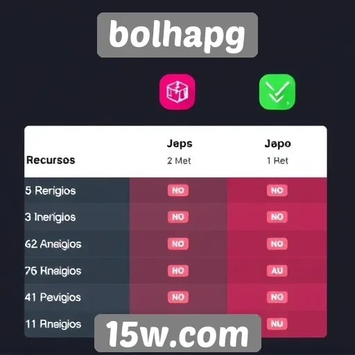 Comparativo entre bolhapg e outras plataformas de jogos